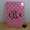 Monogrammed initials on iPad Mini cover