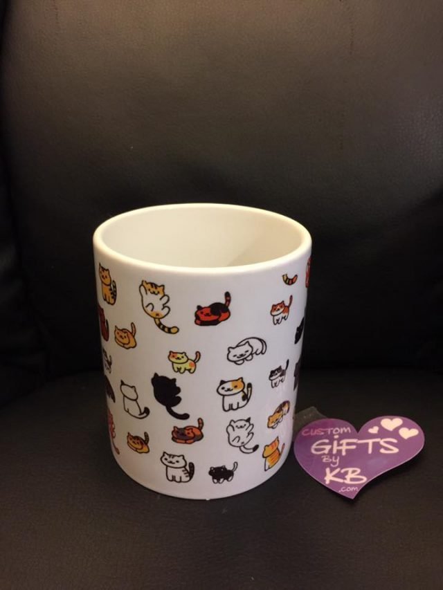 Cat Mug filled with kittens - Image 2