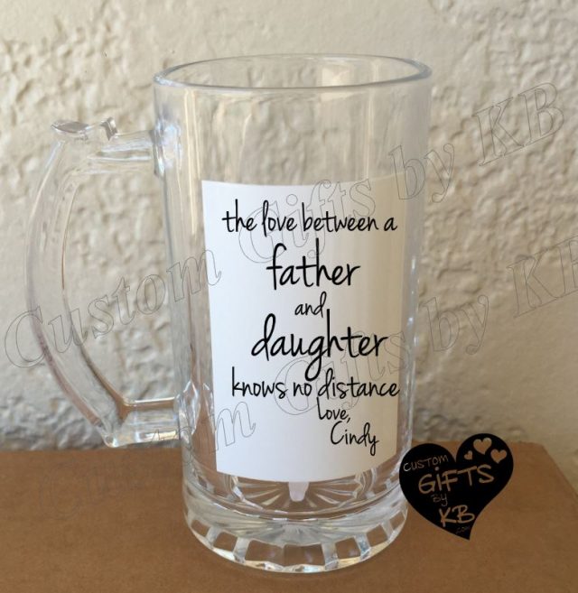 Father and Daughter Beer Glass - Image 2