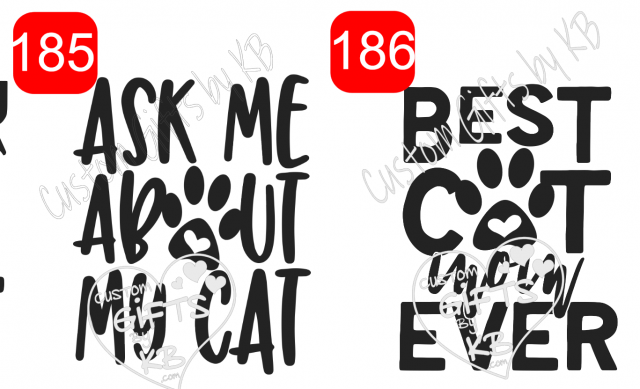 Cute Cat Quotes Water Slides or Stickers - Image 7