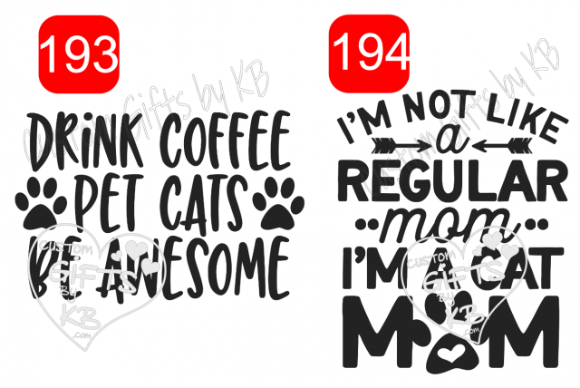 Cute Cat Quotes Water Slides or Stickers - Image 2