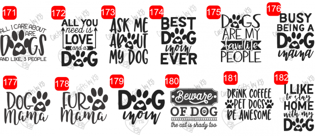 Cute Dog Quotes Waterslide or Sticker - Image 8