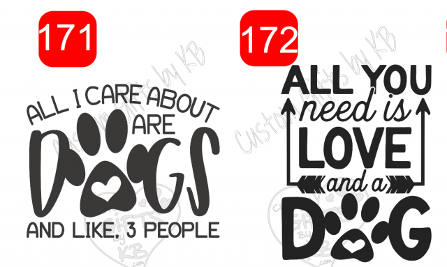 Cute Dog Quotes Waterslide or Sticker - Image 7