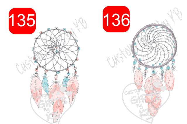 Dream Catcher WaterSlide ~ Feather Dream Catcher Water Slide or Sticker - Image 3