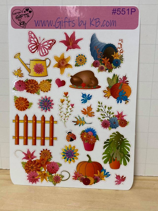 Fall Planner Sticker ~ Cute Gift Givers ~ Autism Love Sticker ~ Christmas Hearts Sticker - Image 8