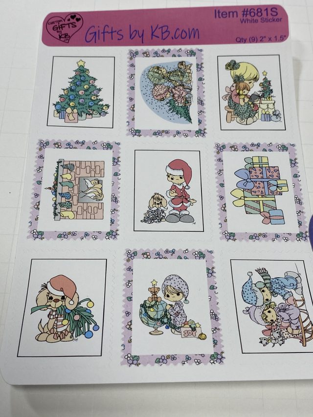 Christmas Precious Moments Stamp designed Stickers - Image 11