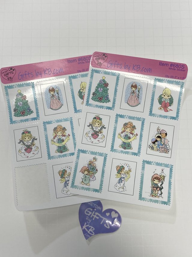 Christmas Precious Moments Stamp designed Stickers - Image 13