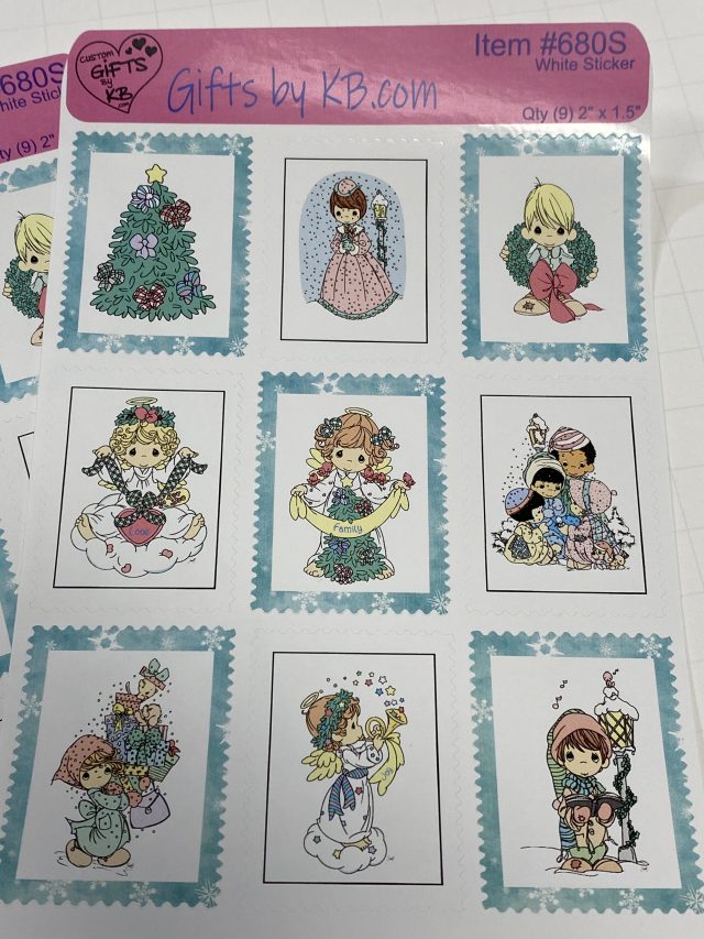 Christmas Precious Moments Stamp designed Stickers - Image 6