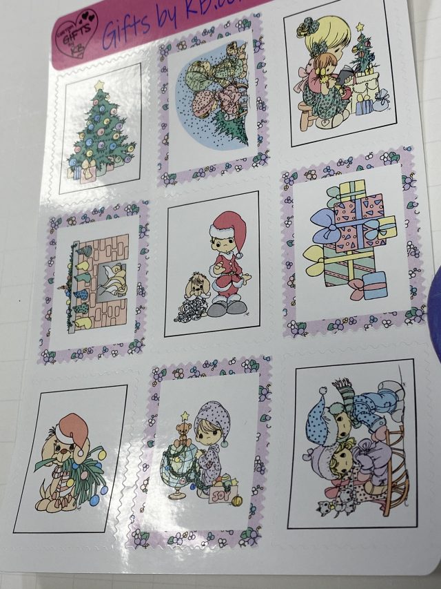 Christmas Precious Moments Stamp designed Stickers - Image 12