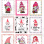 2″ Valentine Gnome Stickers Stamp Designed | Hearts and Gnome Sticker Stamp design