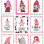 1.3″ Valentine Gnome Stickers Stamp Designed | Hearts and Gnome Sticker Stamp design